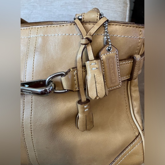 Coach Tan Leather Handbag - Picture 8 of 8